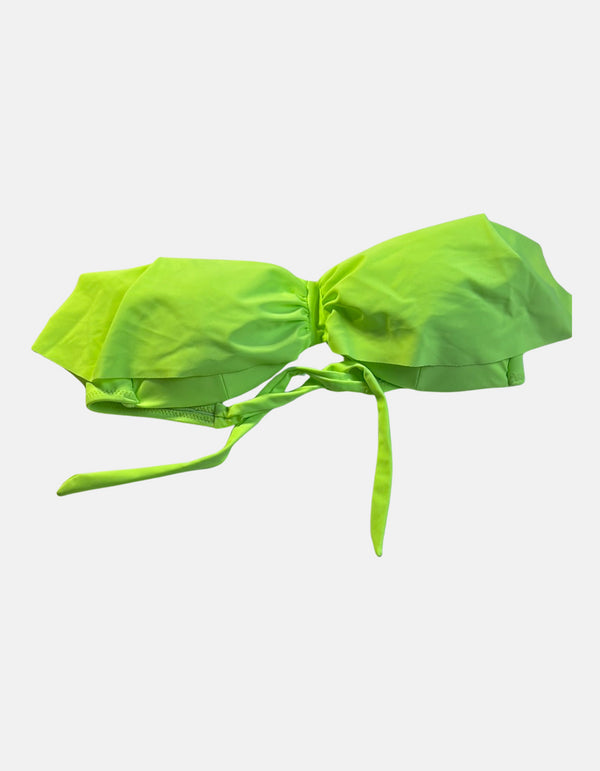 Neon Green Bandeau Bikini Top